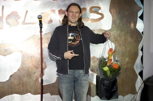 Actor, Writer and Comedian Lou Chawner winning the Jongleurs Comedy Callback Competition
